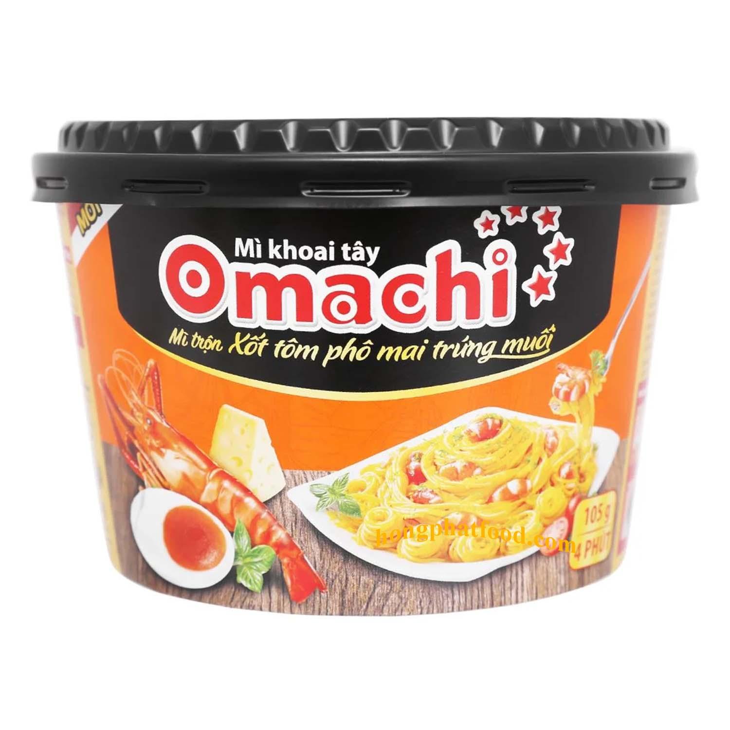 Mì trộn Omachi Xốt Tôm Phô mai trứng muối ( Tô 105Gr)-duoc-ban-tai-Tạp Hoá Nguyên Ngọc