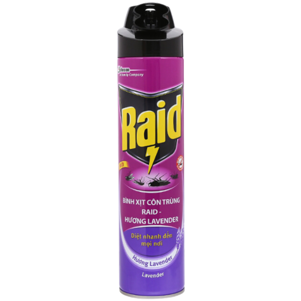 Xịt muỗi Raid Lavender (520ml)-duoc-ban-tai-Tạp Hoá Nguyên Ngọc