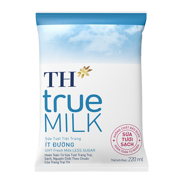 Sữa tươi tiệt trùng ít đường TH (220ml)-duoc-ban-tai-Tạp Hoá Nguyên Ngọc