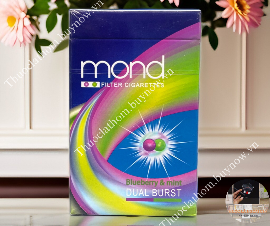 Thuốc Lá Mond Dual Blueberry Menthol - Mond Việt Quất Bạc Hà-duoc-ban-tai-Thuốc Lá Thơm -  Xì Gà Saigon