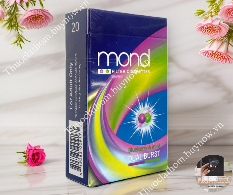 Thuốc Lá Mond Dual Blueberry Menthol - Mond Việt Quất Bạc Hà-duoc-ban-tai-Thuốc Lá Thơm -  Xì Gà Saigon