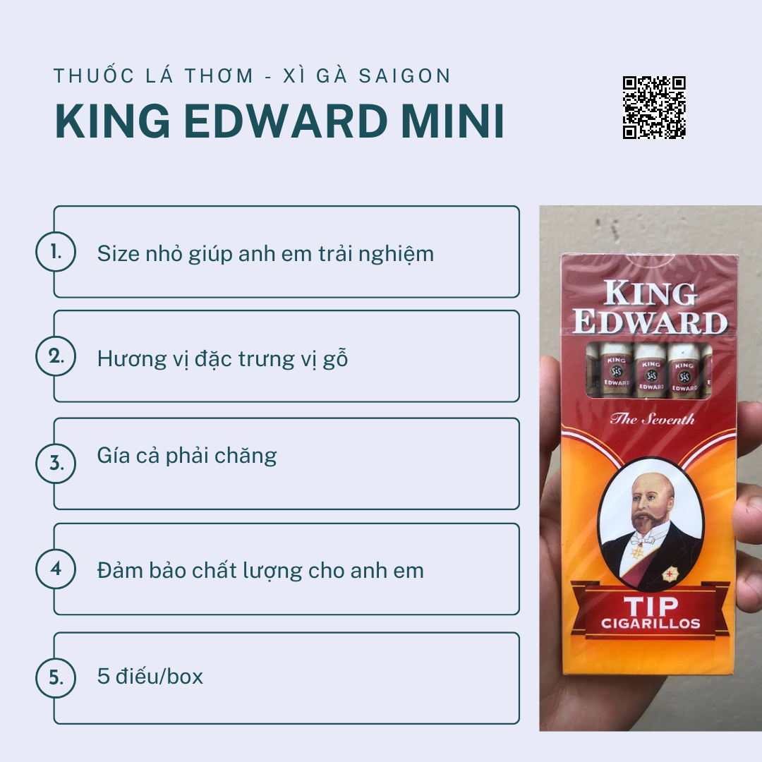 Xì gà King Edward Imperial Mini-duoc-ban-tai-Thuốc Lá Thơm -  Xì Gà Saigon