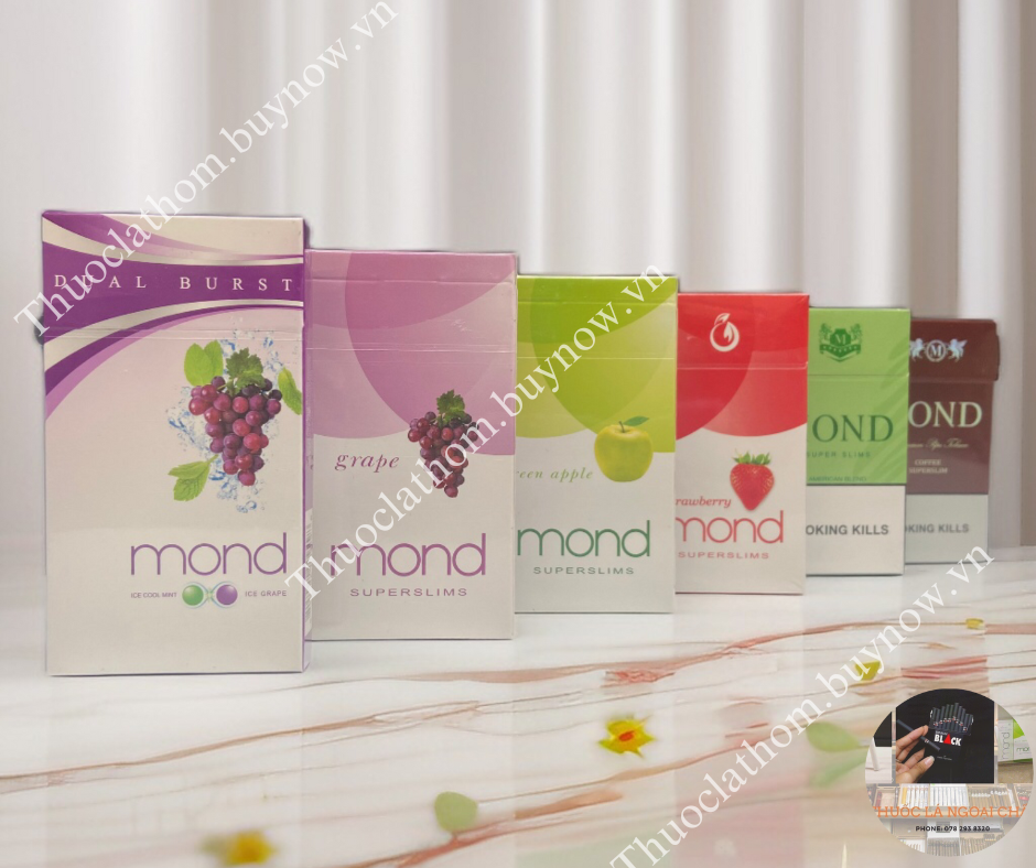 Thuốc Lá Trái Cây Mond Applemint Menthol-duoc-ban-tai-Thuốc Lá Thơm -  Xì Gà Saigon