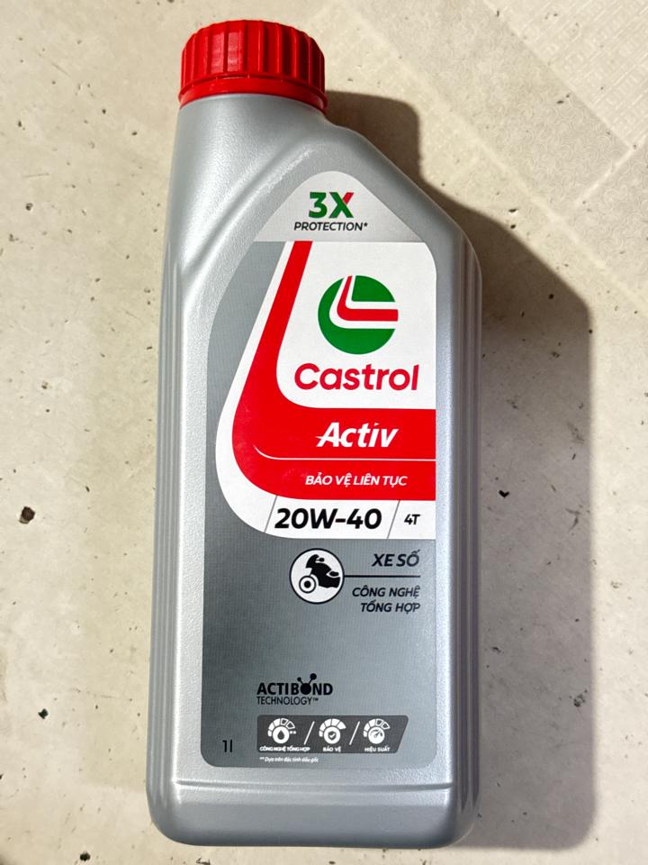 Nhớt castrol active 1L số-duoc-ban-tai-Phụ tùng xe máy Hạo