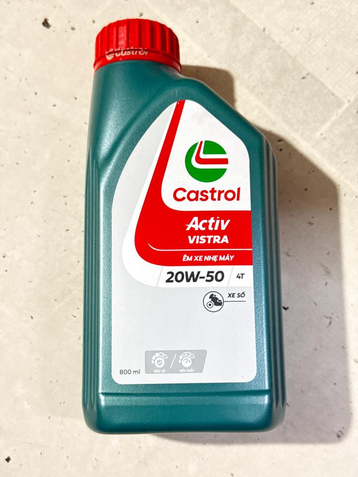 Nhớt castrol vistra 0,8 số-duoc-ban-tai-Phụ tùng xe máy Hạo