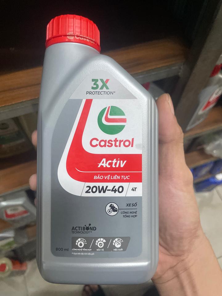 Nhớt castrol  active 0,8 số-duoc-ban-tai-Phụ tùng xe máy Hạo