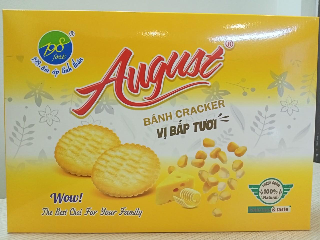 Bánh quy August cracker vị Bắp Tươi 250G-duoc-ban-tai-K&N Family