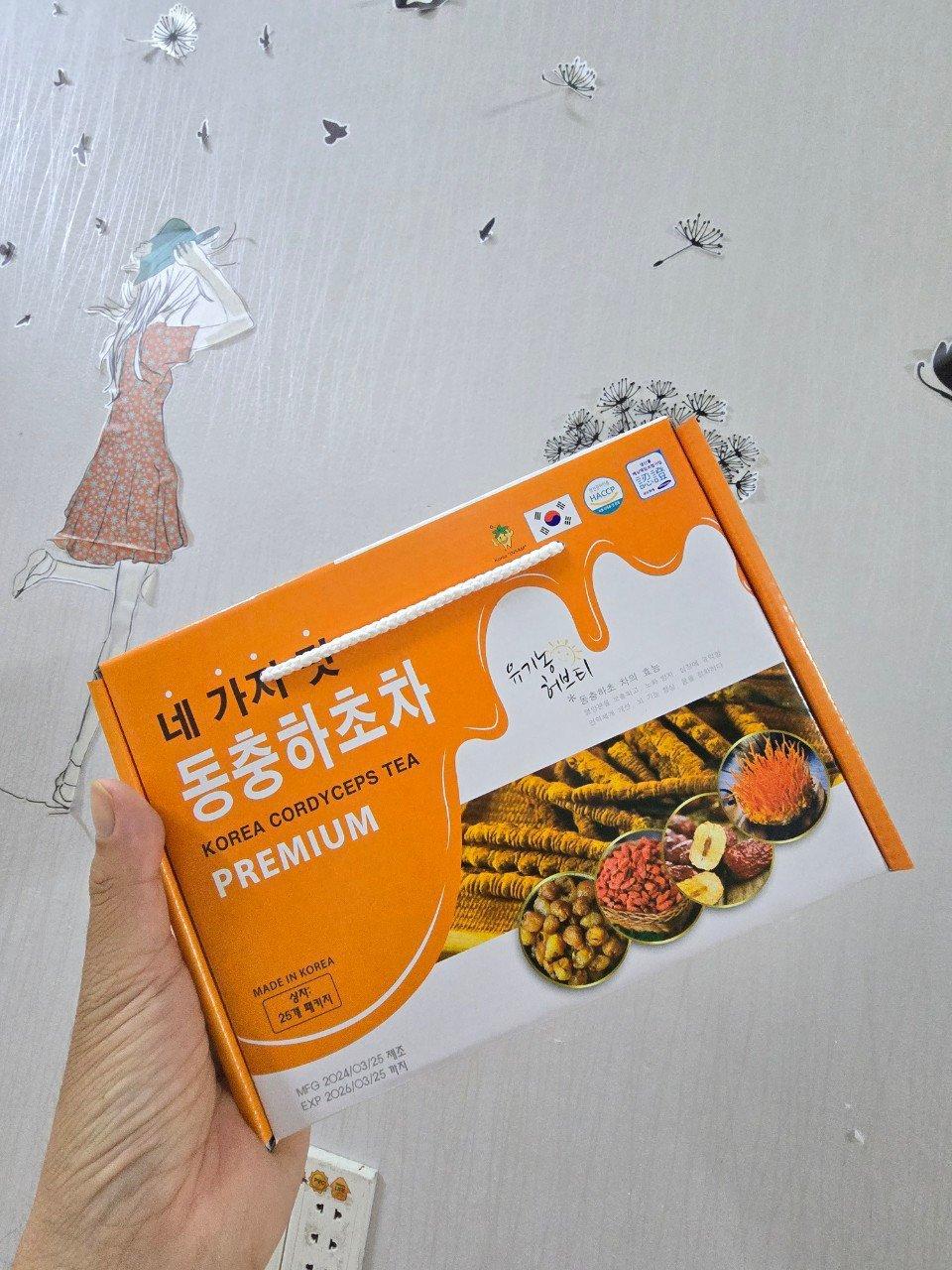 Trà Đông Trùng Táo Đỏ Kỷ Tử tứ vị-duoc-ban-tai-K&N Family
