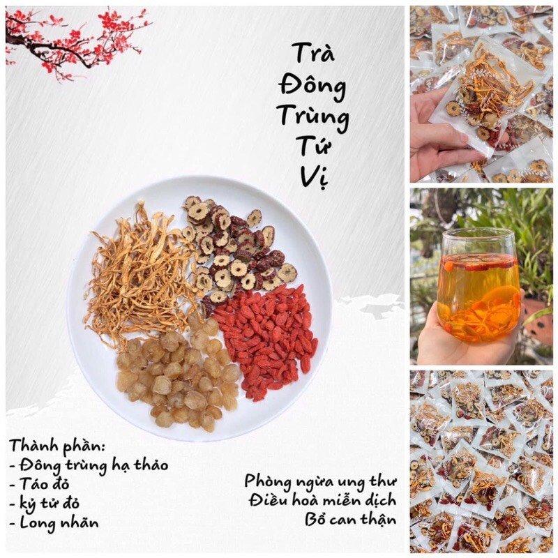 Trà Đông Trùng Táo Đỏ Kỷ Tử tứ vị-duoc-ban-tai-K&N Family