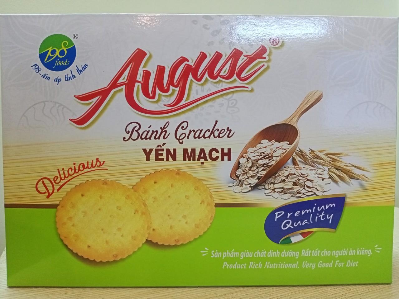 Bánh quy August cracker vị Yến Mạch 400G-duoc-ban-tai-K&N Family