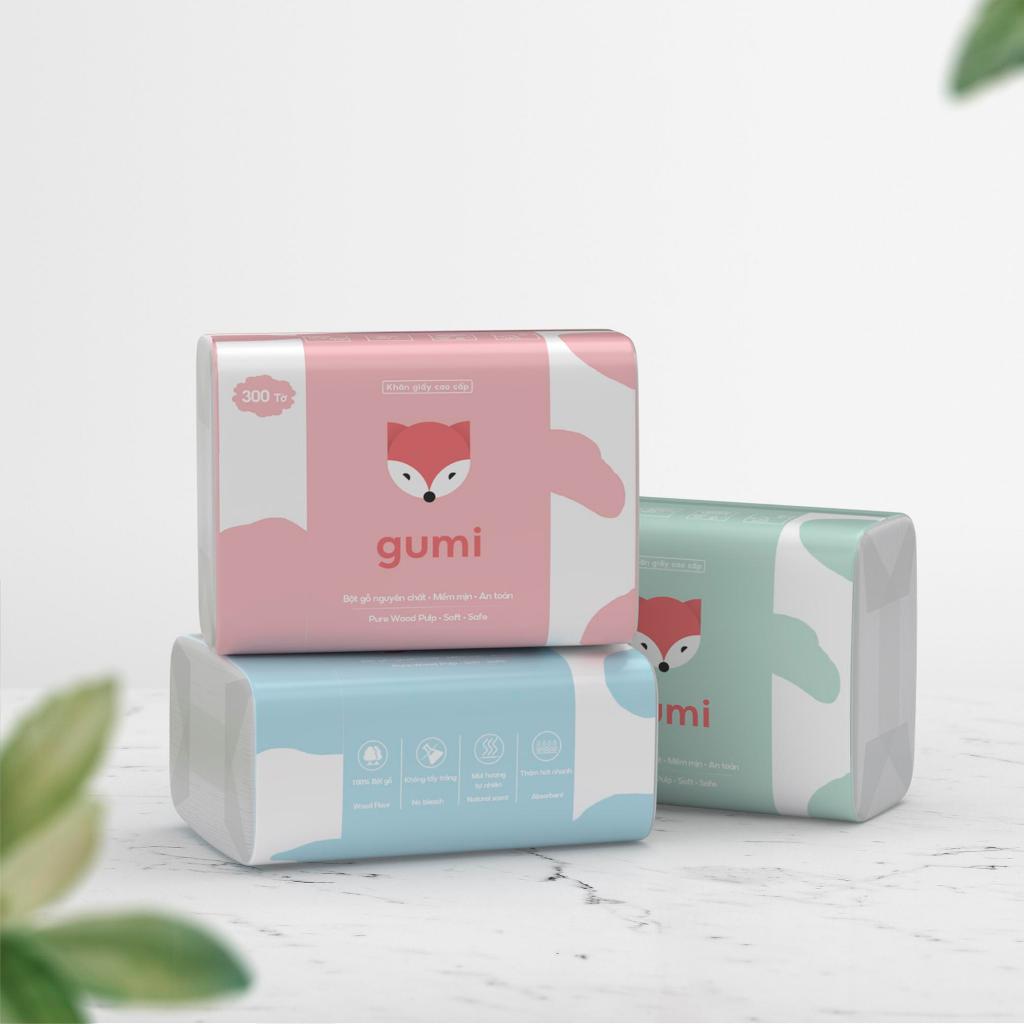 Khăn giấy ăn rút Gumi bản bé 3 lớp-duoc-ban-tai-K&N Family