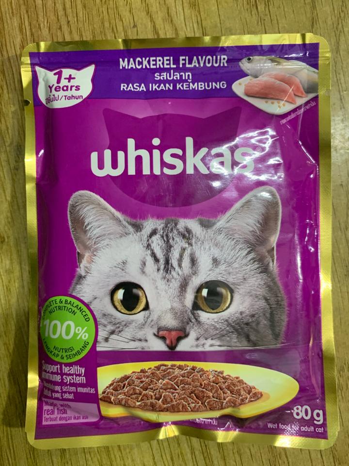 Whiskas - Pate cho Mèo Trưởng thành vị Cá Thu 80g-duoc-ban-tai-AAN PETFOOD WAREHOUSE - Chi nhánh Phạm Văn Chiêu