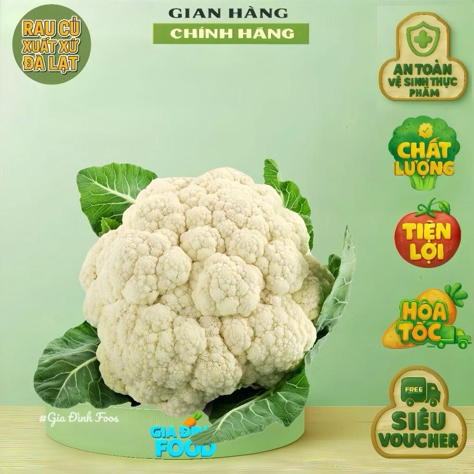 Bông cải trắng ĐÀ LẠT 400g - Nông Sản Tự Trồng-duoc-ban-tai-Siêu Thị Mini - Gia Đình Food