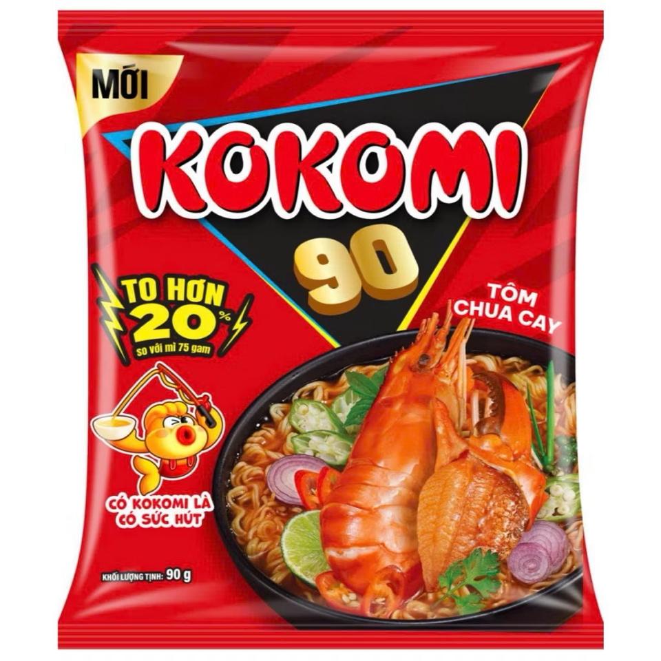 Thùng mì Kokomi 90g tôm chua (x30 gói )-duoc-ban-tai-Siêu Thị Mini - Gia Đình Food