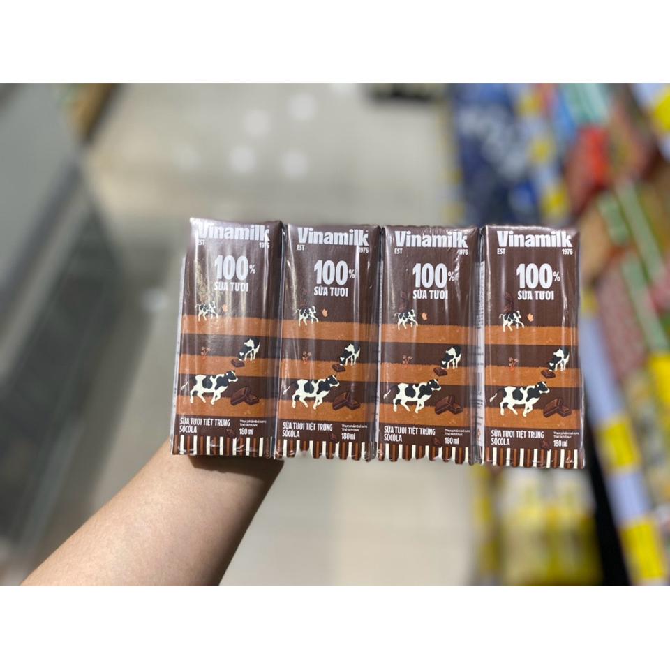 Sữa tươi tiệt trùng VNM vị Socola 180ml 1 hộp-1 lốc-duoc-ban-tai-Siêu Thị Mini - Gia Đình Food