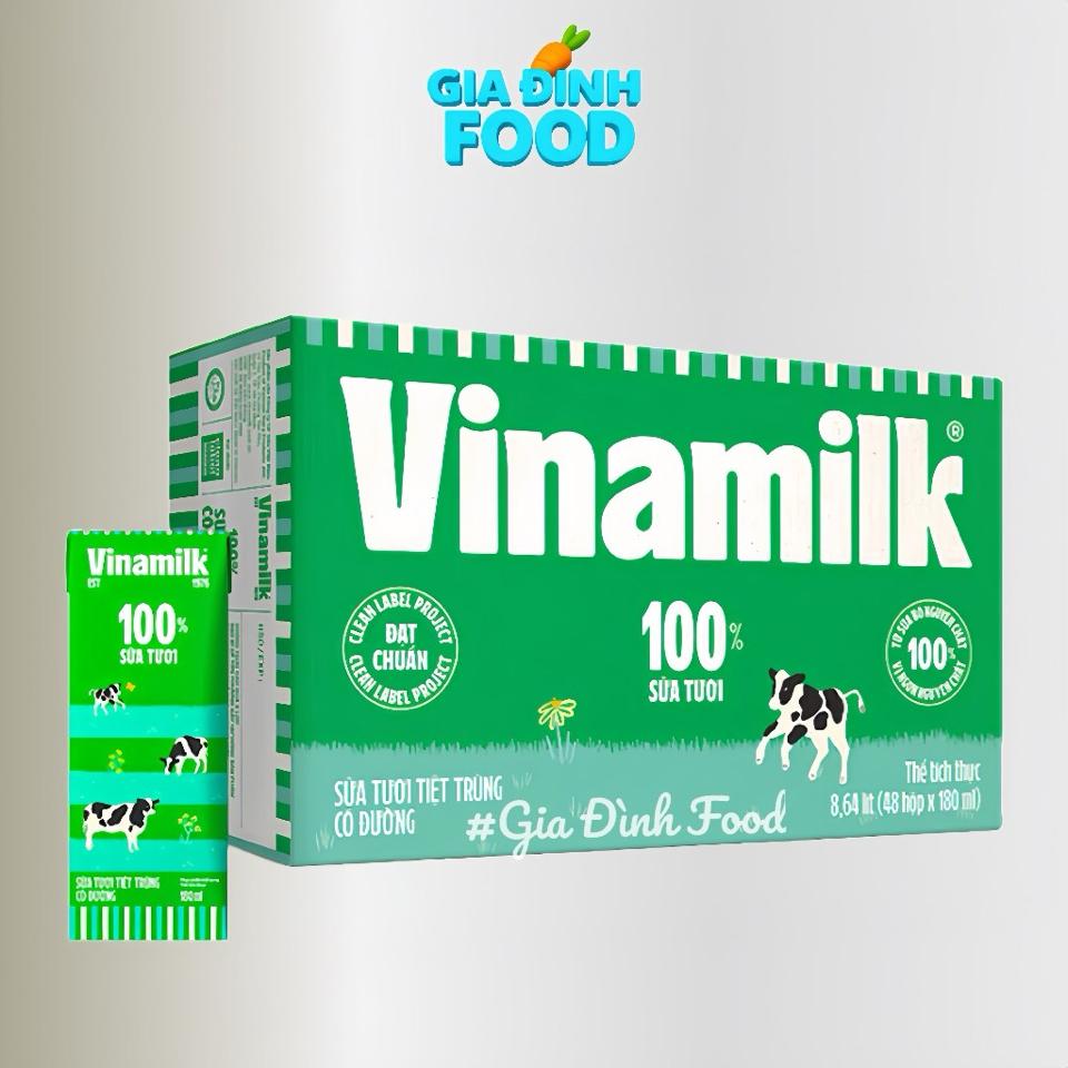 [Date Mới] Sữa Dinh Dưỡng có đường VinaMilk (48 hộp x 180ml )-duoc-ban-tai-Siêu Thị Mini - Gia Đình Food