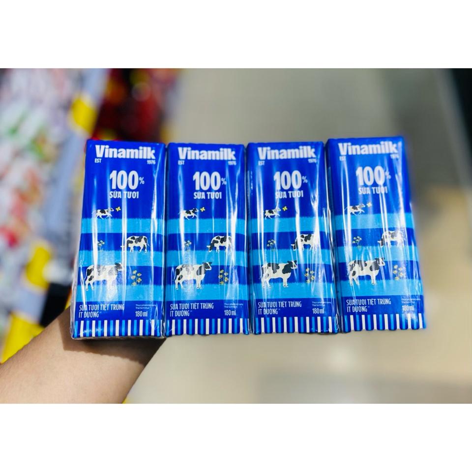 Sữa tươi tiệt trùng ít đường VNM 180ml 1 hộp-1lốc-duoc-ban-tai-Siêu Thị Mini - Gia Đình Food