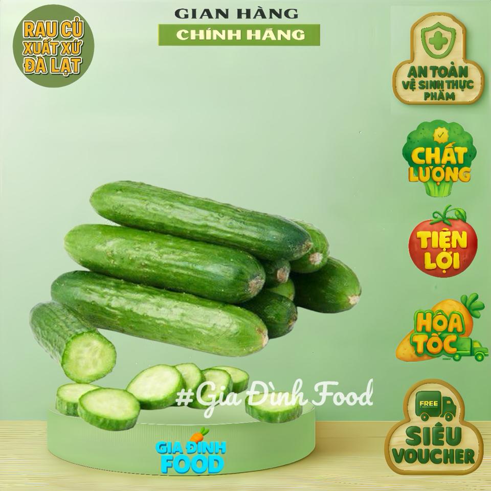 Dưa leo baby ĐÀ LẠT  500g - Nông Sản Tự Trồng-duoc-ban-tai-Siêu Thị Mini - Gia Đình Food