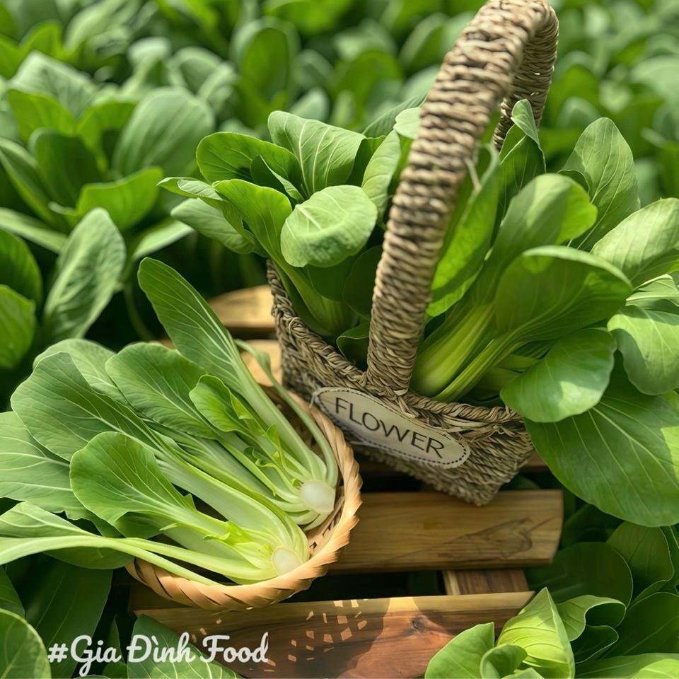 Cải Thìa Đà Lạt 600g, CẢI CHÍP tươi ngon - Hàng nhập về mỗi ngày, đảm bảo tươi ngon, chất lượng - Ship hoả tốc-duoc-ban-tai-Siêu Thị Mini - Gia Đình Food