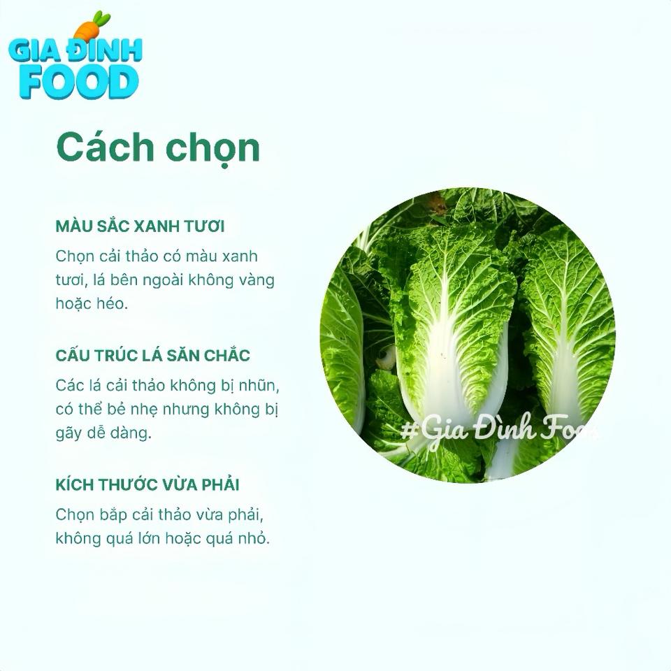 CẢI THẢO ĐÀ LẠT 400g - Bắp to tươi ngon - Nông Sản Tự Trồng-duoc-ban-tai-Siêu Thị Mini - Gia Đình Food