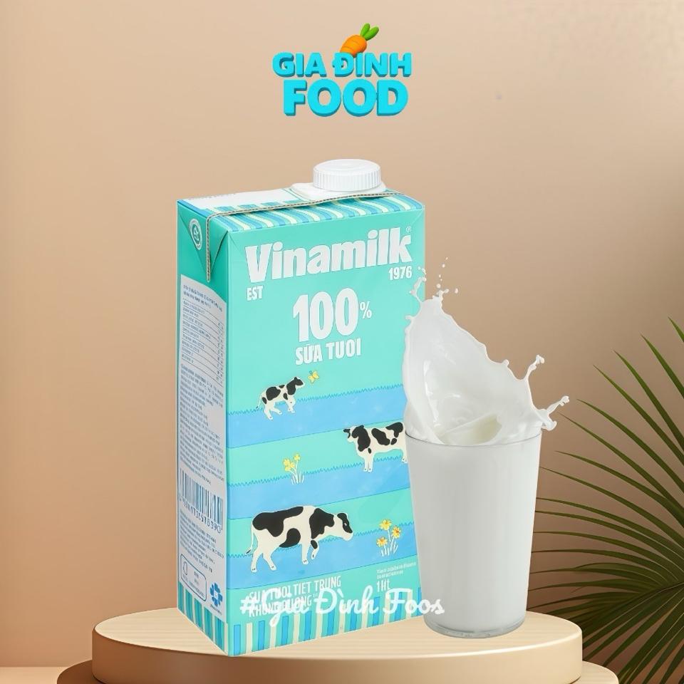 Sữa Tươi VNM 1Lít -không đường-duoc-ban-tai-Siêu Thị Mini - Gia Đình Food