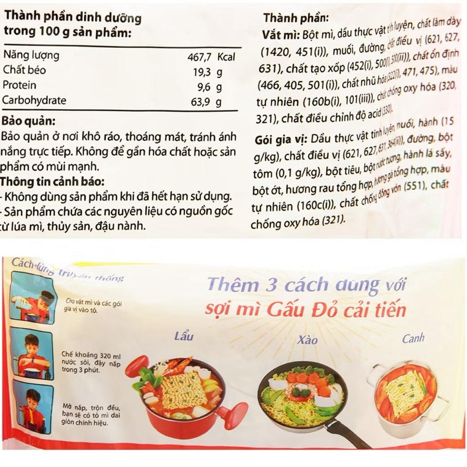 THÙNG X30 GÓI MÌ GẤU ĐỎ-duoc-ban-tai-Siêu Thị Mini - Gia Đình Food