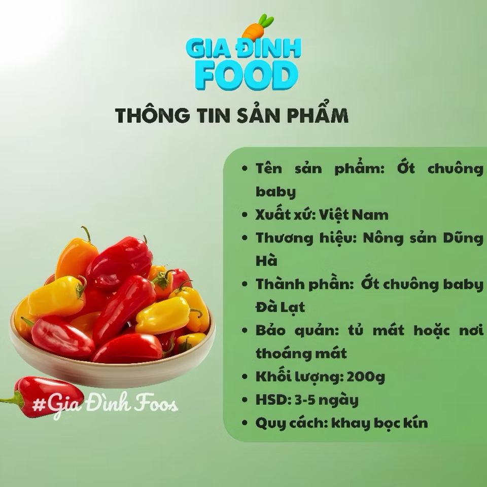 Ớt chuông ĐÀ LẠT, Ớt snack - 180g túi-duoc-ban-tai-Siêu Thị Mini - Gia Đình Food