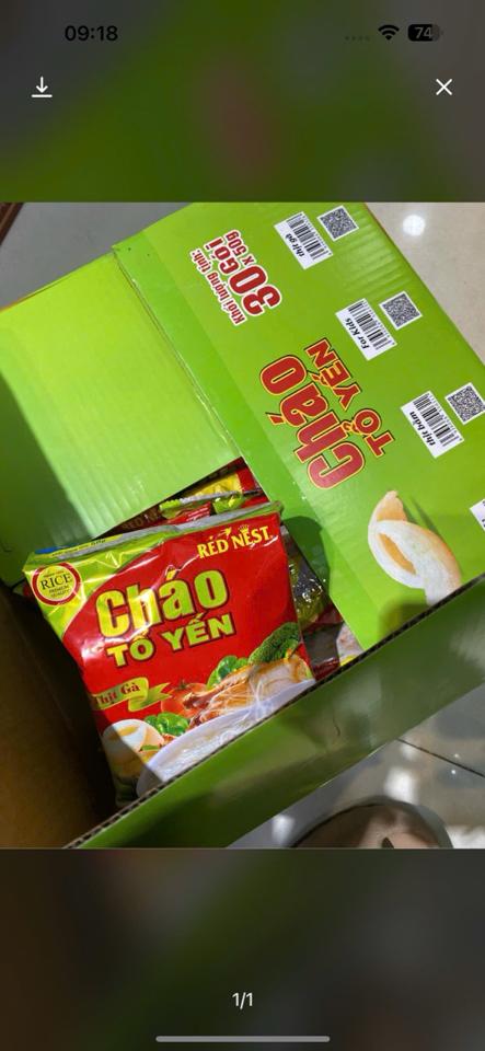 Cháo ăn liền Gấu đỏ - Thùng x30 gói ( mỗi gói 50g )-duoc-ban-tai-Siêu Thị Mini - Gia Đình Food