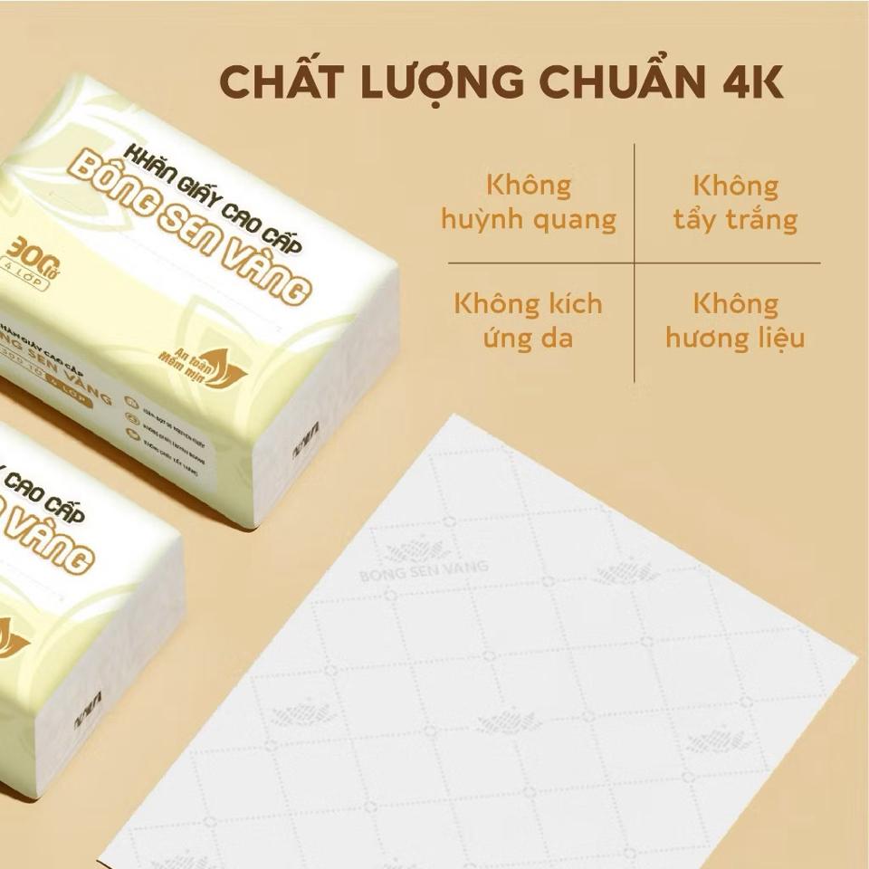 Giấy rút bông sen vàng 30 gói nhỏ cao cấp -duoc-ban-tai-Ngọc tuyền lagi