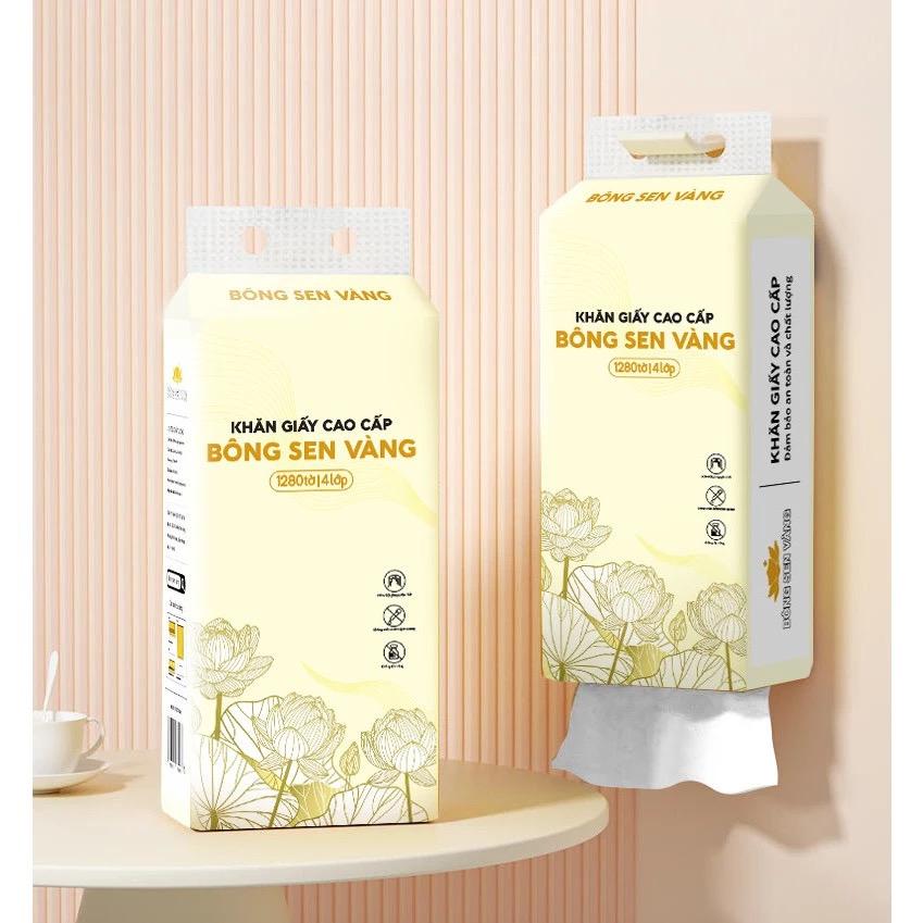 Giấy rút bông sen vàng ( giấy cao cấp )-duoc-ban-tai-Ngọc tuyền lagi