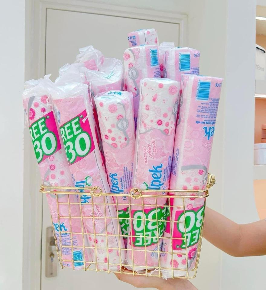 1 gói bông tẩy trang 150m -duoc-ban-tai-Ngọc tuyền lagi