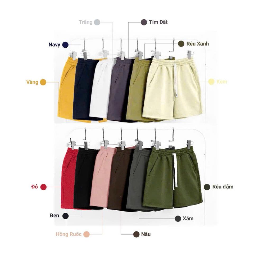 Quần Đùi Nỉ (Đen - M)-duoc-ban-tai-Gạo Unisex