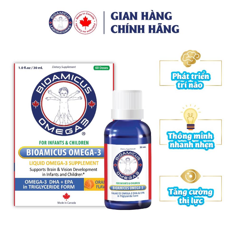 BioAmicus Omega-3 DHA+ EPA 30ml-duoc-ban-tai-BỐNG XINH 135 QUY HOÁ