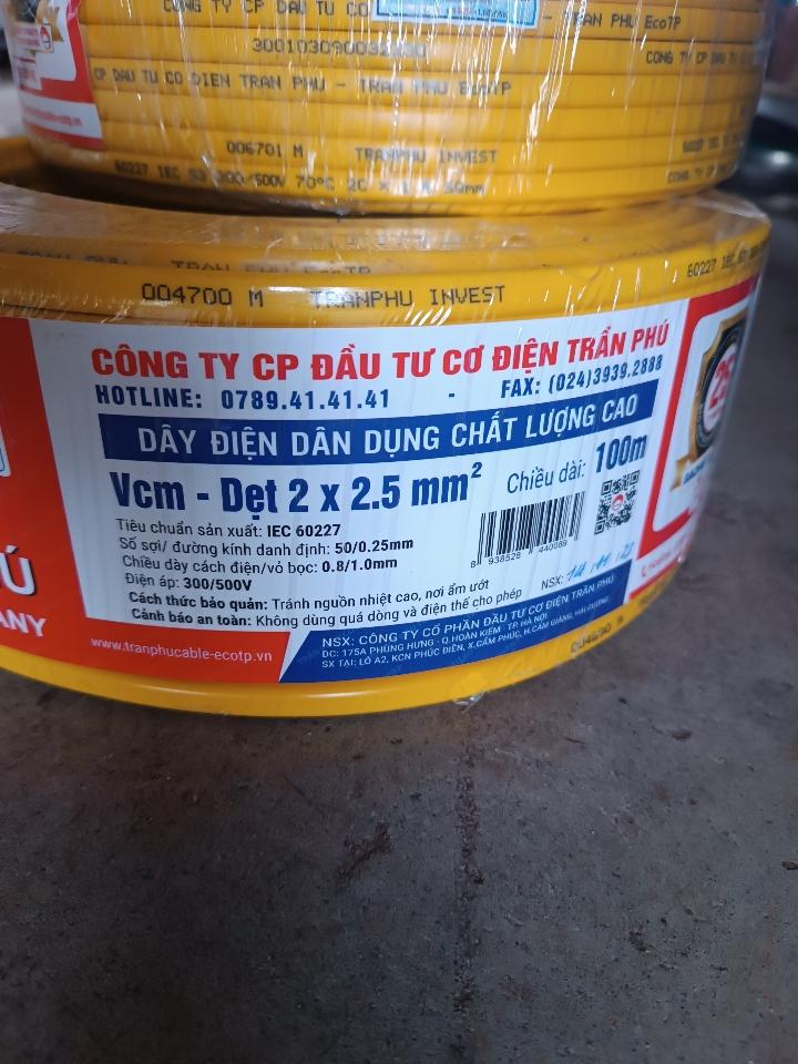 Dây tp ECO 2x2.5-duoc-ban-tai-Điện Nước Ngọc Bình
