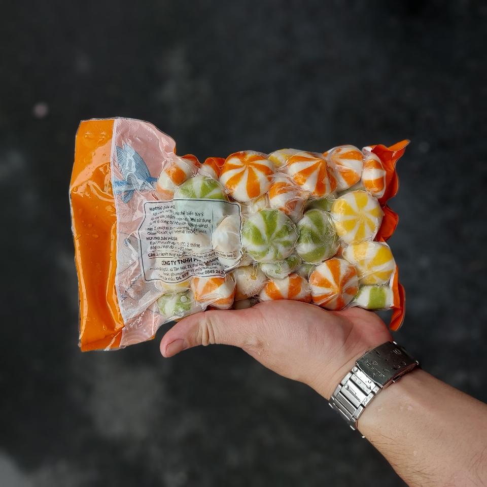 Bánh bao trứng cá 3 màu-duoc-ban-tai-CẢM ƠN QUÝ KHÁCH