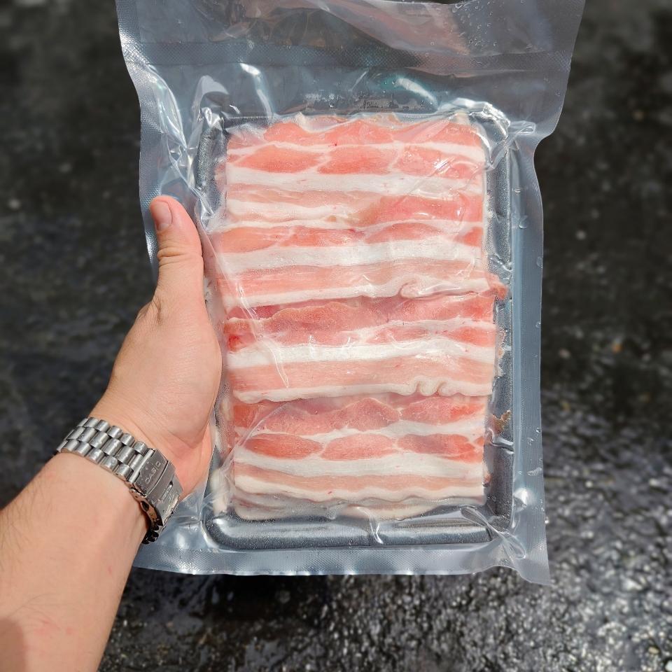 Ba rọi heo thái lát nhúng lẩu, xào-duoc-ban-tai-CẢM ƠN QUÝ KHÁCH