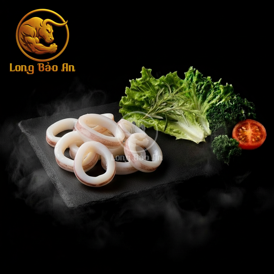 Mực cắt khoanh-duoc-ban-tai-LONG BẢO AN FOOD CO.,LTD