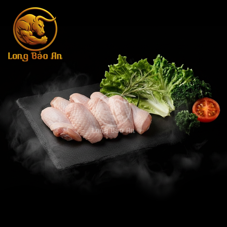 Cánh gà khúc giữa (1 khay 500gr)-duoc-ban-tai-LONG BẢO AN FOOD CO.,LTD