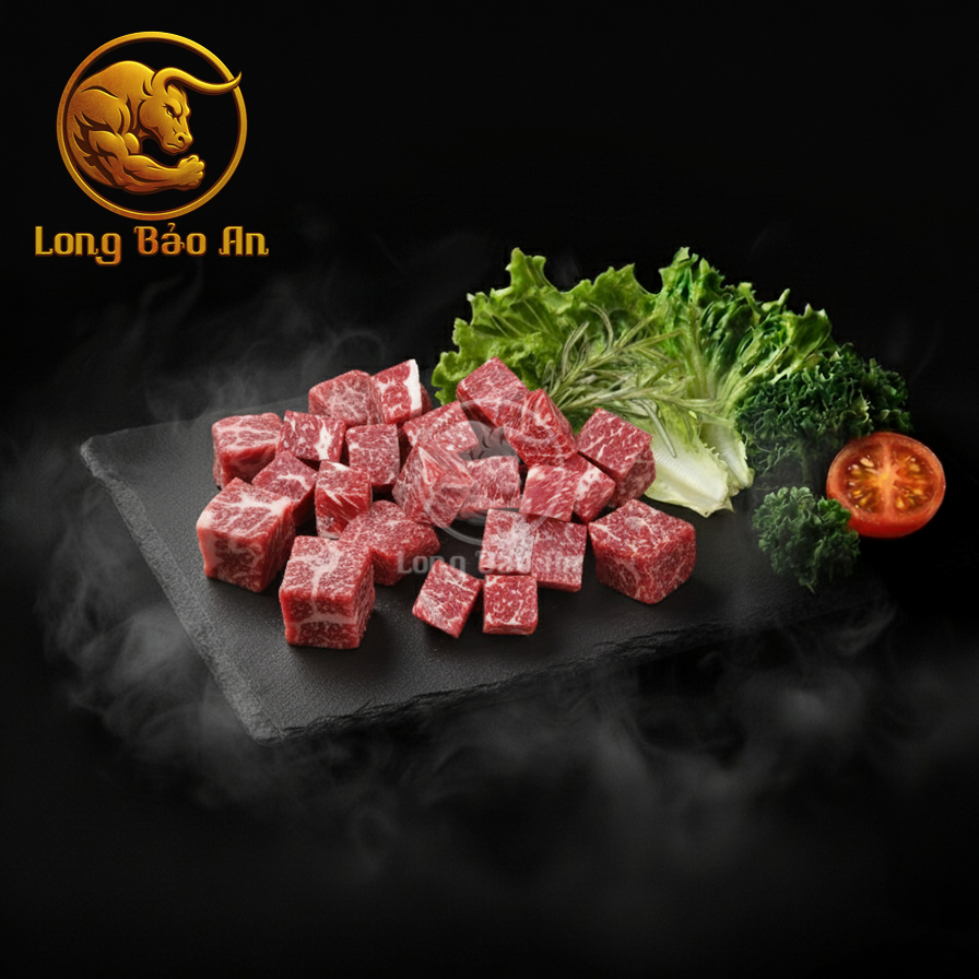 Bò lúc lắc AuKoBe (1 khay 500gr)-duoc-ban-tai-LONG BẢO AN FOOD CO.,LTD
