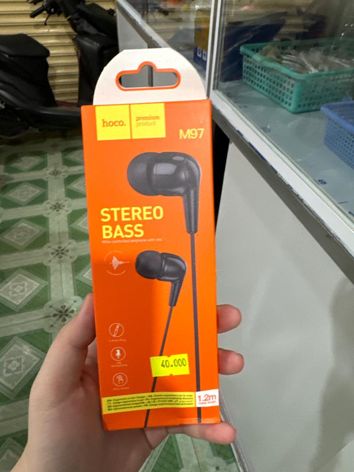 Tai nghe dây HOCO. M97 đen-duoc-ban-tai-Cửa hàng điện thoại PHÚC BẢO 3