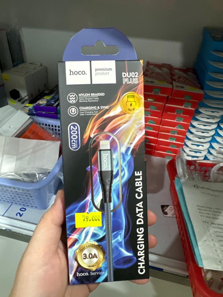 Cáp sạc HOCO DU02 plus 2m-duoc-ban-tai-Cửa hàng điện thoại PHÚC BẢO 3