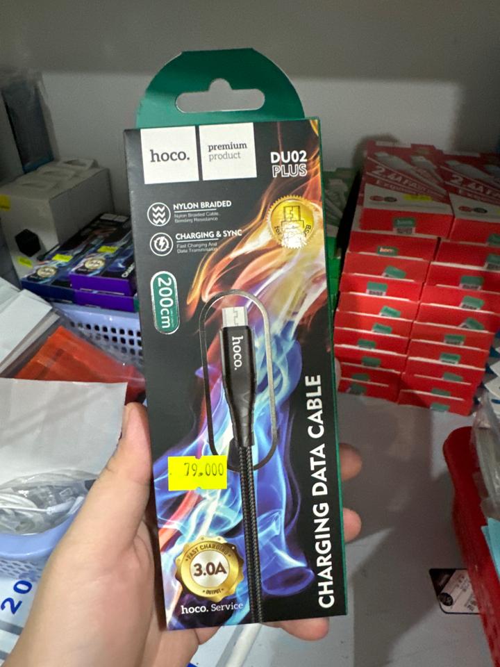 Cáp sạc HOCO DU02 plus 2m-duoc-ban-tai-Cửa hàng điện thoại PHÚC BẢO 3