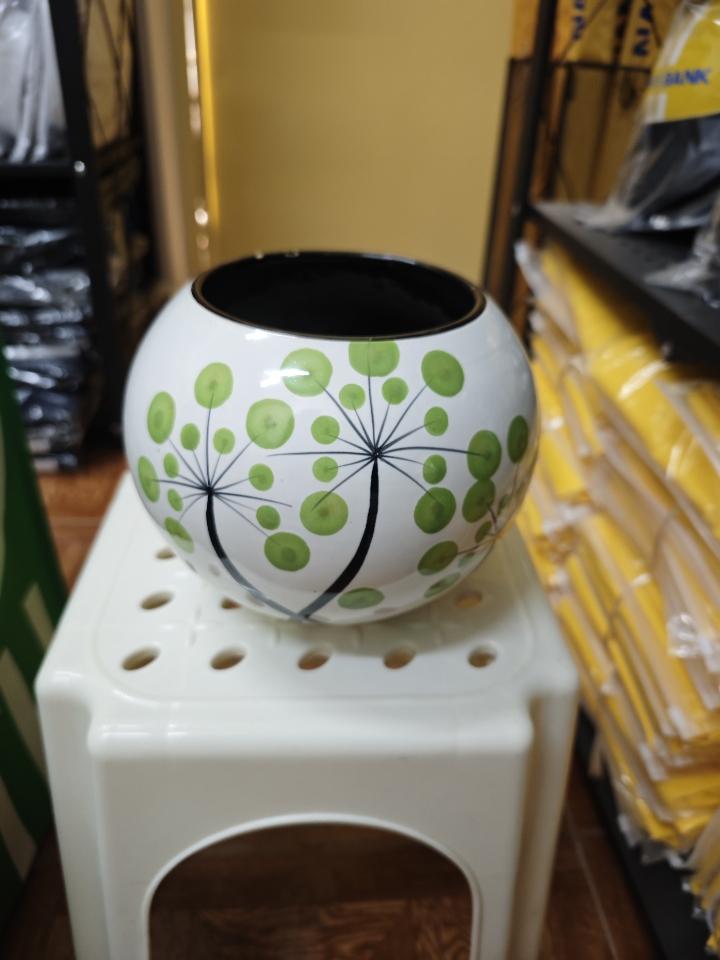 Chậu Sứ Bầu Tròn (C:18cm, M:15cm)-duoc-ban-tai-TẠP HOÁ 805