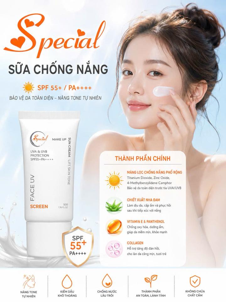 Sữa chống nắng phổ rộng - SPECIAL-duoc-ban-tai-Siêu thị Special