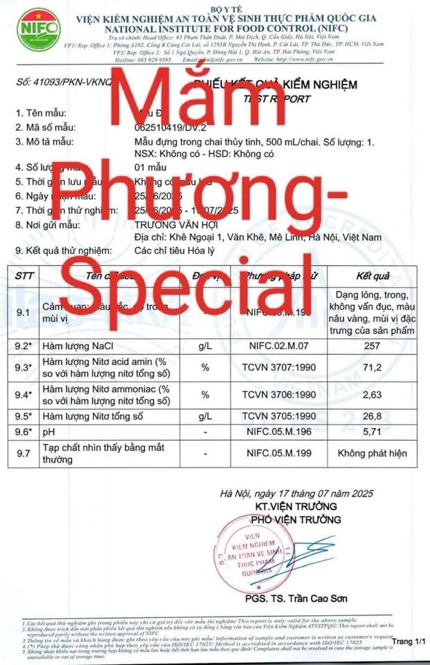 Mắm Phương - Special (Cốt cá cơm loại 1, nguyên liệu là cá cơm than ủ trong 2 năm)-duoc-ban-tai-Siêu thị Special