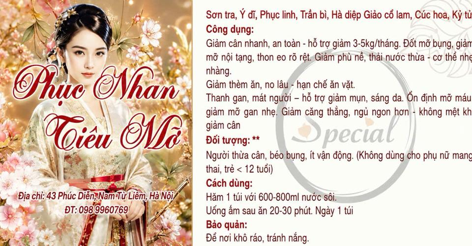 Trà Phục Nhan - Tiêu Mỡ-duoc-ban-tai-Siêu thị Special