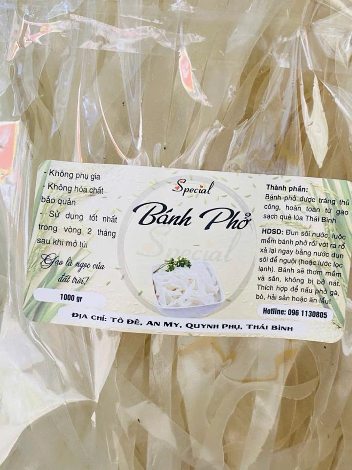 Bánh Phở Sạch (Cam kết không phụ gia, ko hoá chất bảo quản)-duoc-ban-tai-Siêu thị Special