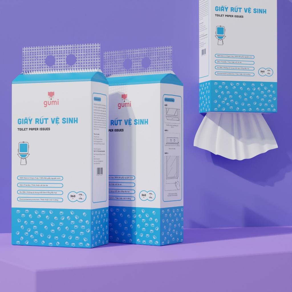 Giấy rút vệ sinh treo tường Gumi - 360 tờ-duoc-ban-tai-K&N Family