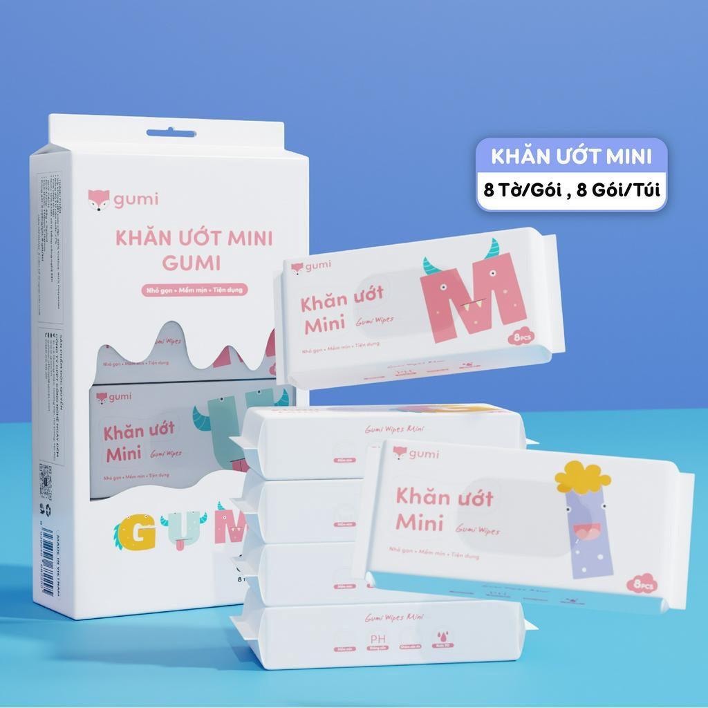 Túi khăn giấy ướt mini 8 gói Gumi-duoc-ban-tai-K&N Family