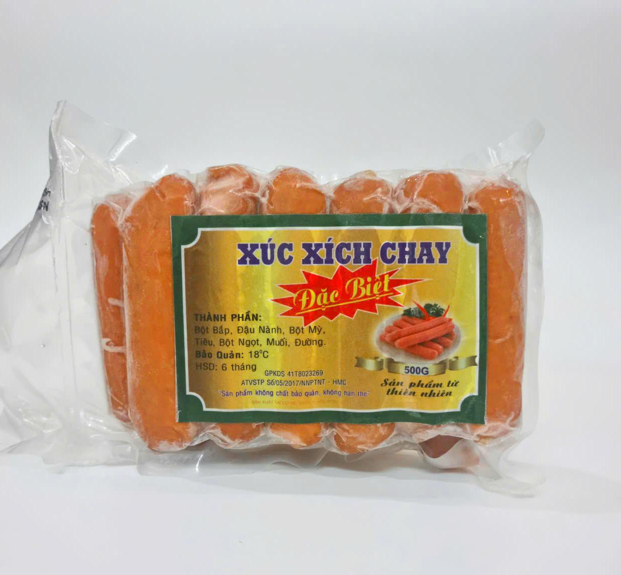 Xúc xích chay Thuận Ý (500g/gói)-duoc-ban-tai-K&N Family